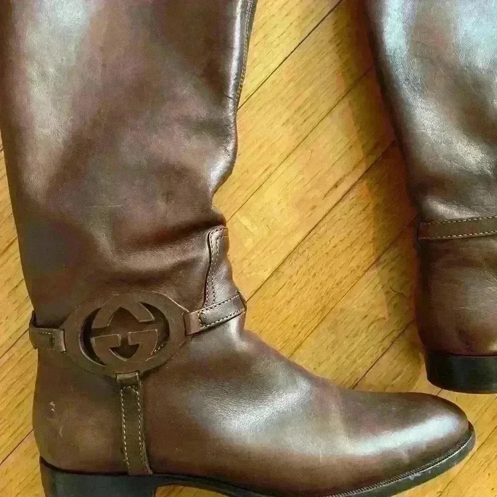 Gucci riding boots. brown size 9 - Picture 6 of 6